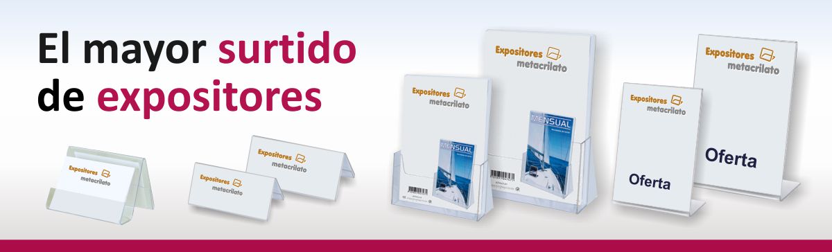 Tu expositor de metacrilato economico