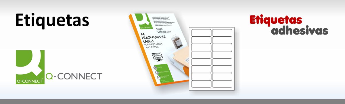 Tu modelo de etiqueta Q-Connect, barata